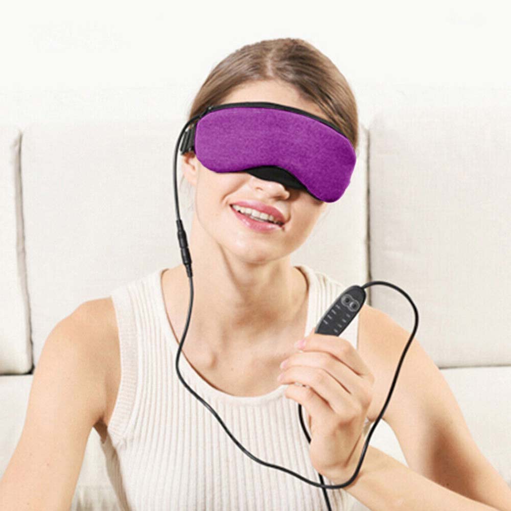 USB Heated Eye Mask Warm Steam Dry Eye Mask Electric Temperature Heating