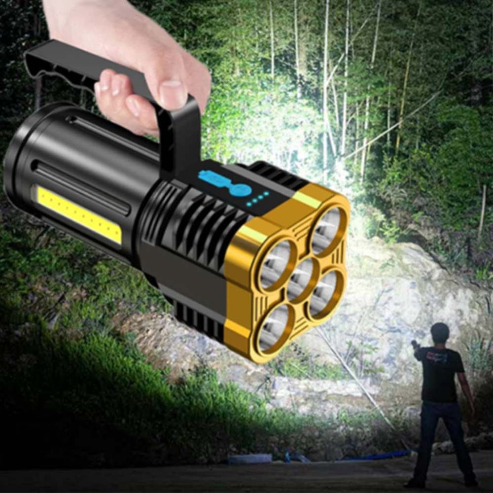 Rechargeable Portable LED COB Torchlight SPOTLIGHT Waterproof Torch Light