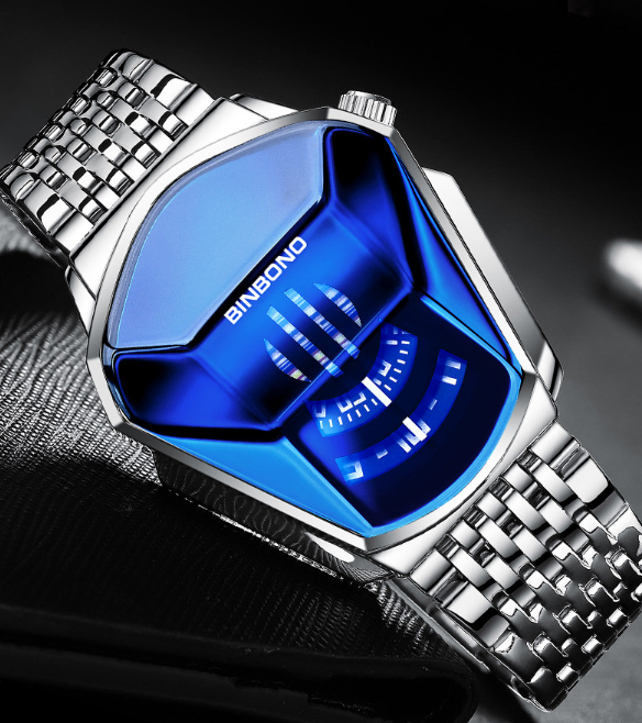 Men's Trendy Fashion Watch Funky Designer Wristwatch Includes Strap Adjuster