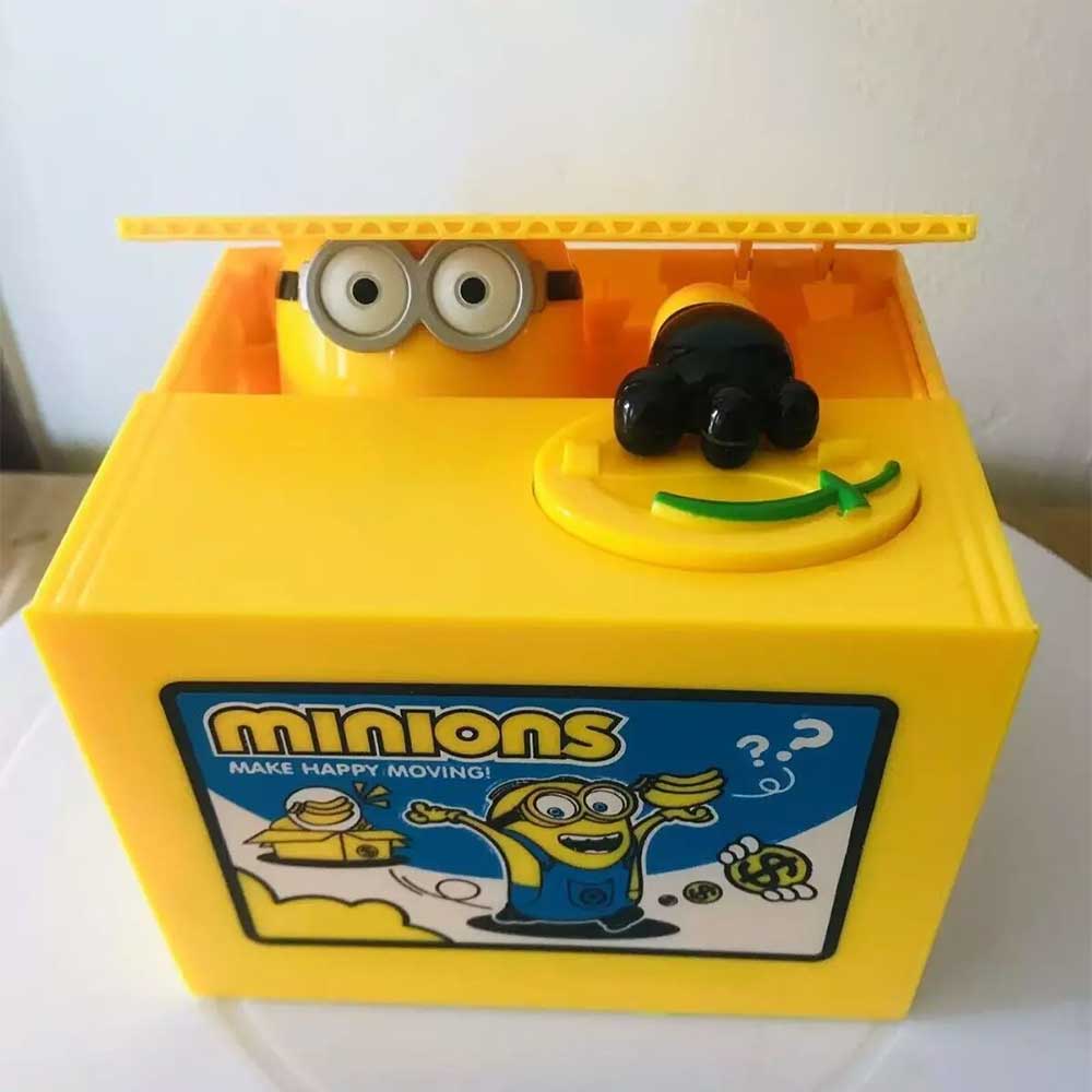 Automatic Minion Coin Bank - Electronic Money-Saving Box with Fun Sound Effects!