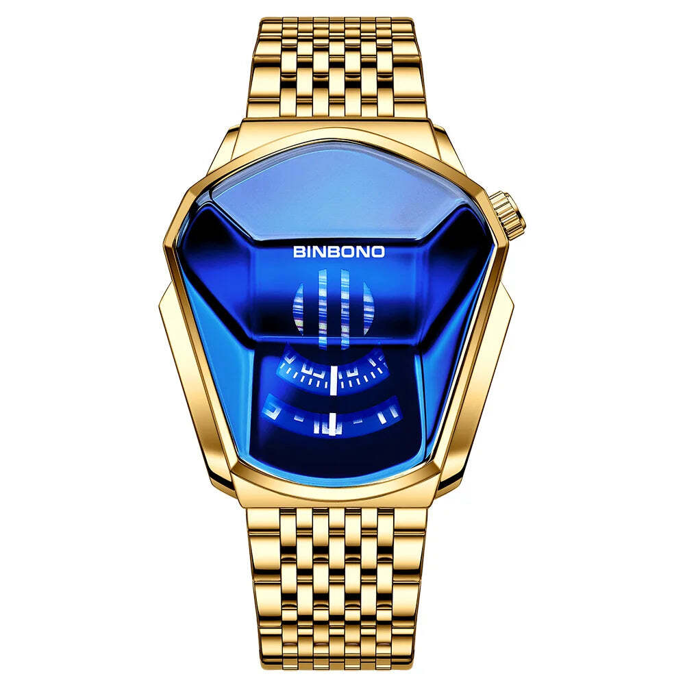 Men's Trendy Fashion Watch Funky Designer Wristwatch Includes Strap Adjuster