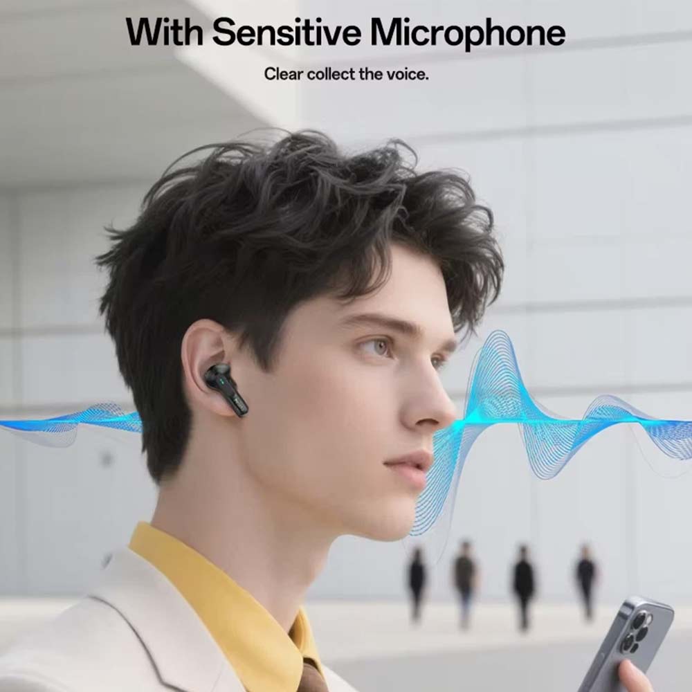 TWS Wireless Earbuds Bluetooth 5.3 - 25H Playtime, ENC Noise Reduction, IPX4