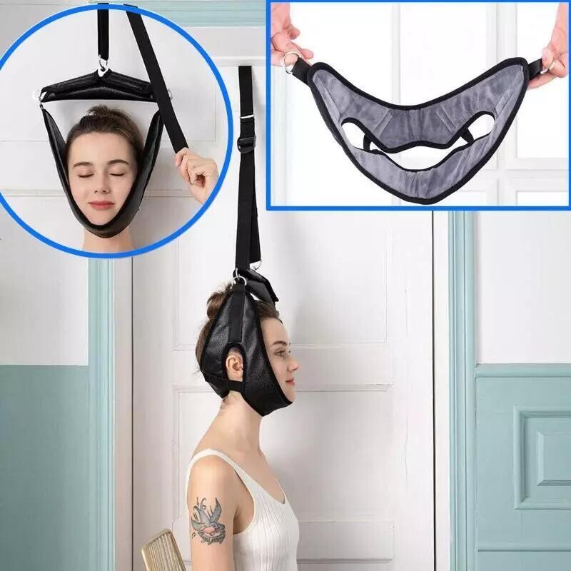 Pain Relief Neck Traction-Device Head Hammock Cervical Massager Comfortable New