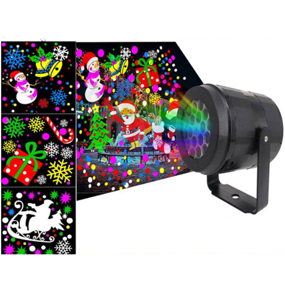 16Patterns Halloween Christmas Laser HD Projector Outdoor Light Party HomeDecor