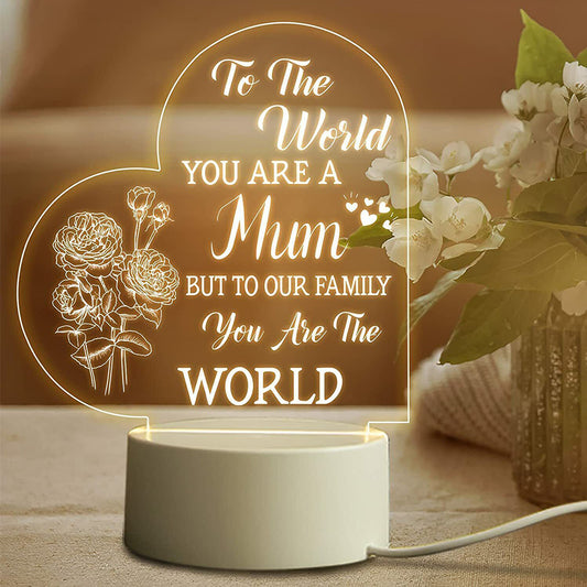 Mothers Day Gifts For Mum Night Light Bedside Lamp Night Light USB Power Supply