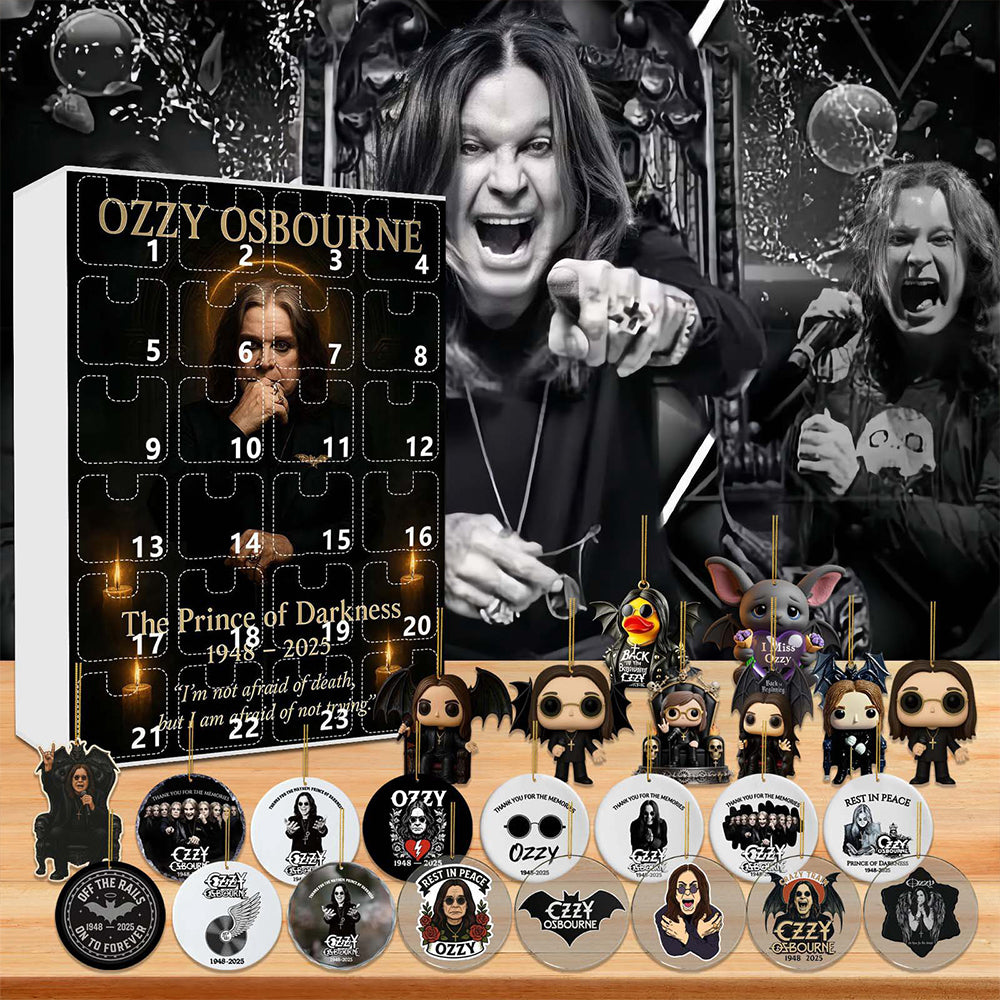 2025 Ozzy Osbourne Christmas Halloween Countdown Calendar Blind Box Acrylic Gifts 24 Day