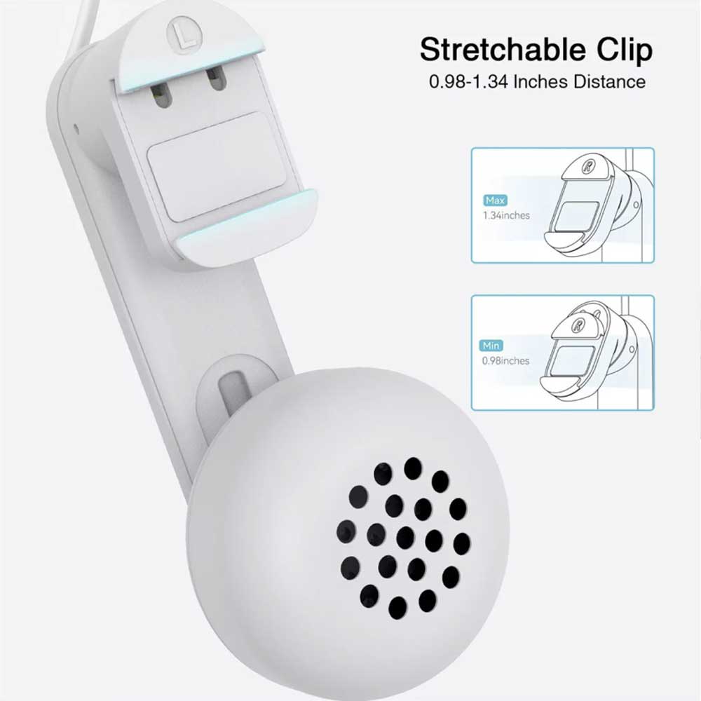 Clip-on Headphones Ultra-soft Immersive Sound Headset VR For Meta Quest3 / 2 UK