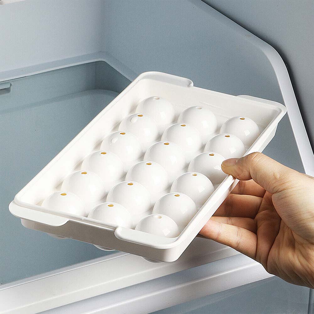 18Grids Ball Maker Big PP Mold Sphere Whiskey Round Mould DIY Large Ice CubeTray
