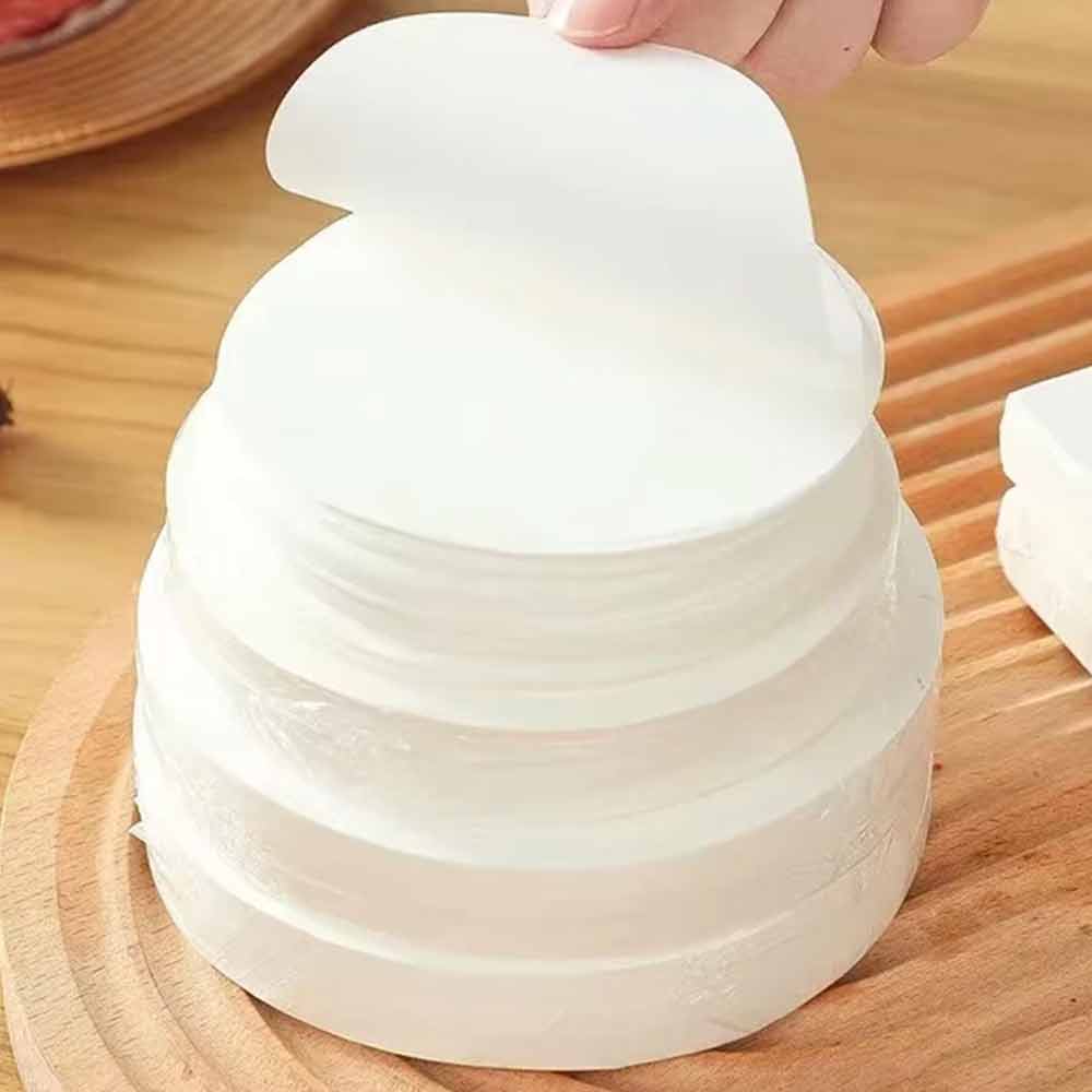 100 Pcs Non-Stick Wax Discs – 12cm Hamburger Burger Patty Wax Papers, Round
