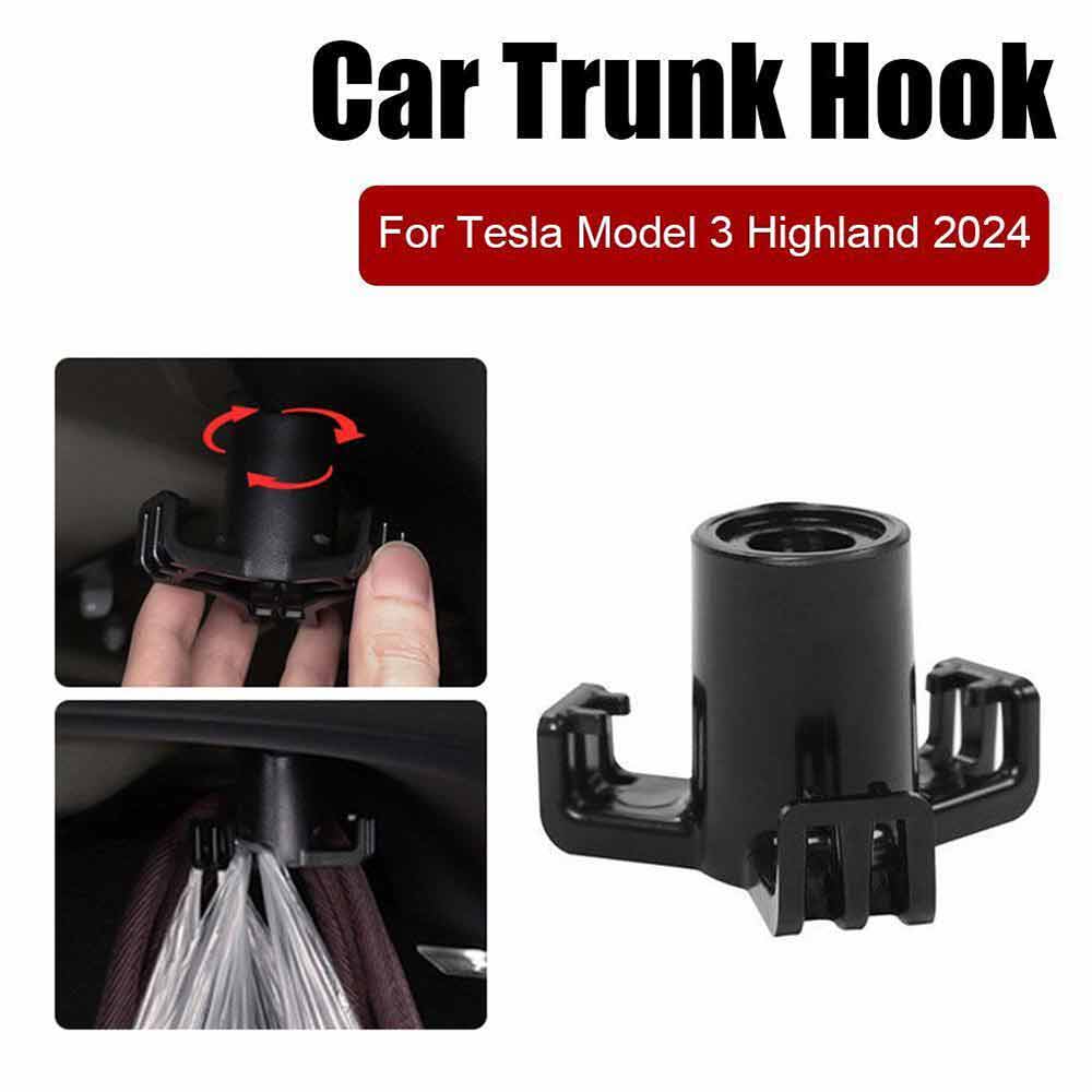 Trunk Hook Car Pendant Grocery Bag Hook For Tesla-Model 3/Y Highland 2024 New P7