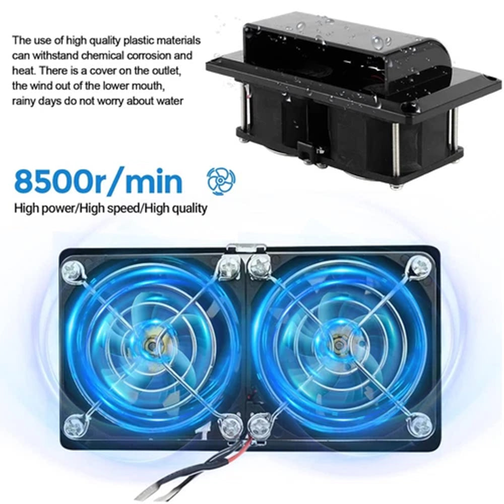 12V RV Side Air Vent – Low Noise Ventilator Exhaust Fan for Caravan & Trailer