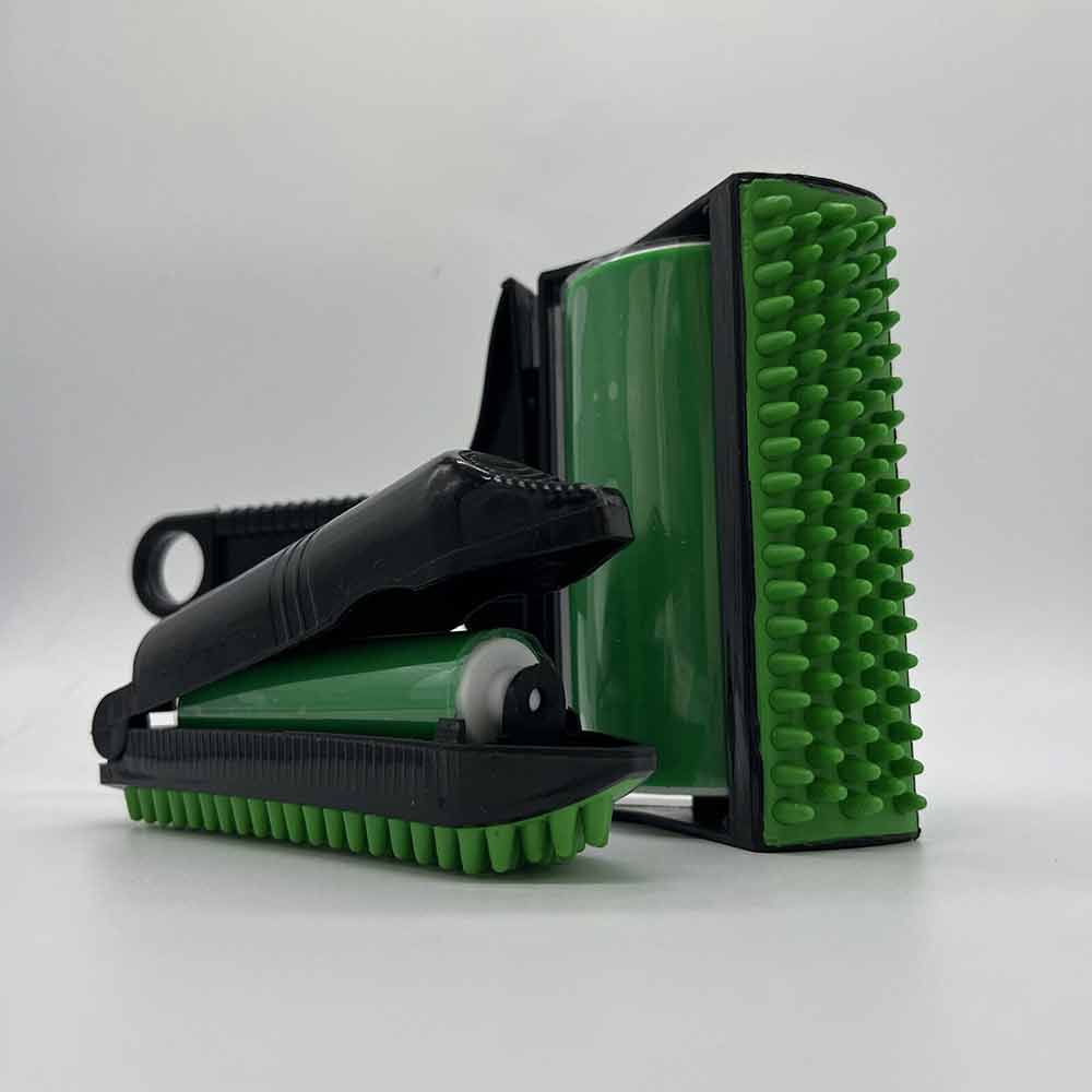 2pcs Stick It Roller Pet Hair Remover, Reusable Washable Stick Green