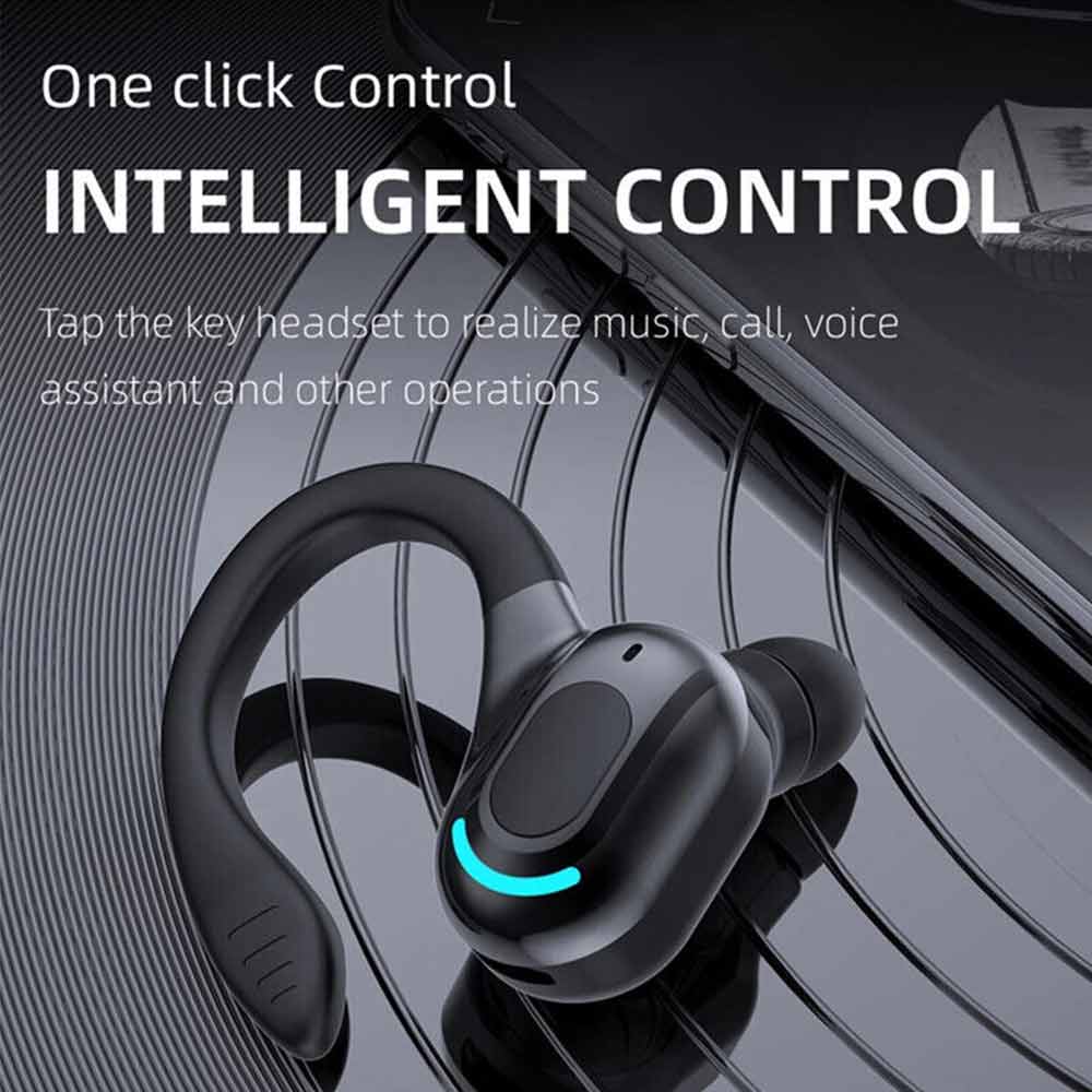 Wireless Bluetooth Headset Mobile Phone Hands Free Earpiece for Samsung iPhone