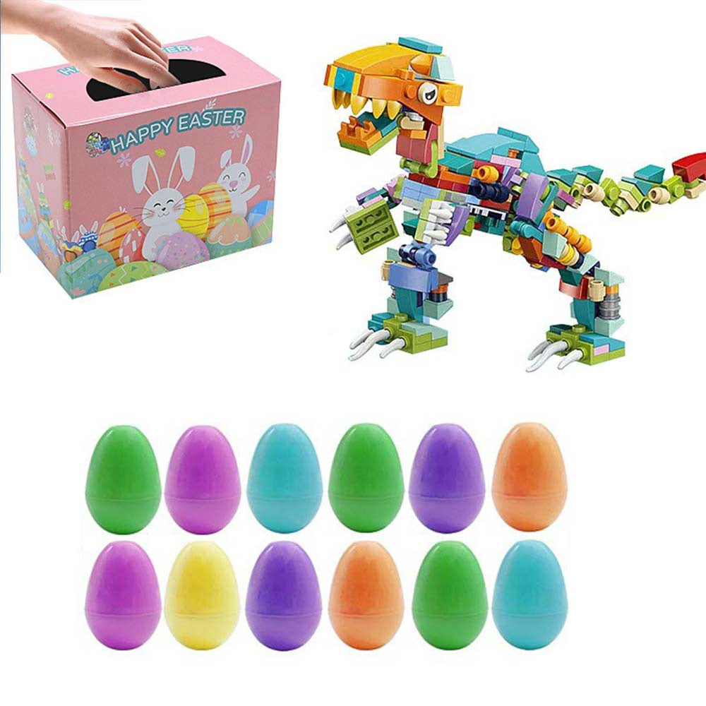 Dinosaur Easter Egg Toy  Mini Lego 12 IN 1 Building Blocks Educational Assembly