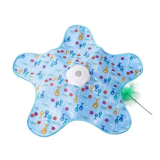 Interactive Cat Hunting Toy – Automatic Moving Feather with Mouse Sounds, USB