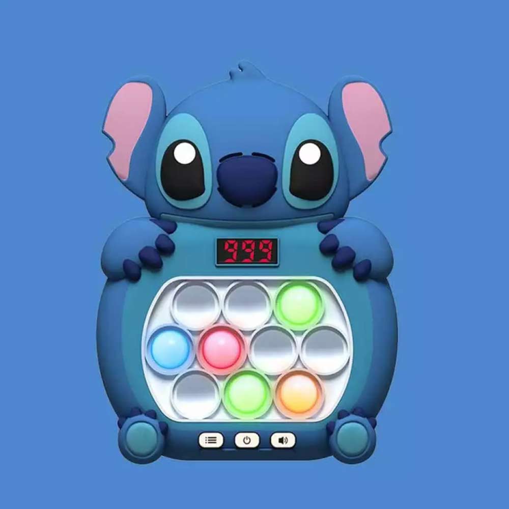 Stitch Pop Push Game Controller Sensory Fidget Electronic Sound Light Kids Toys