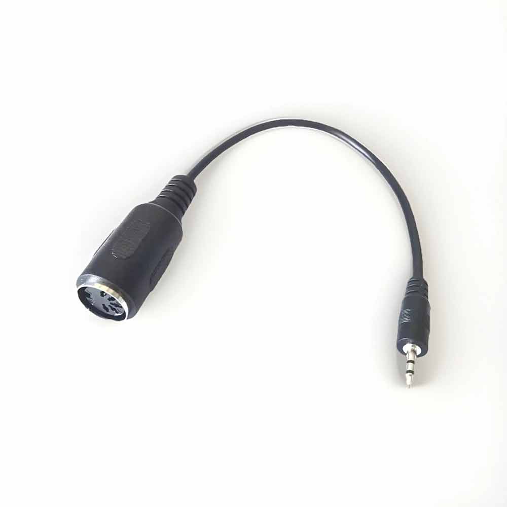 Type A TRS 3.5mm Mini Jack to MIDI 5-Pin DIN Female Adapter Cable – 0.5m