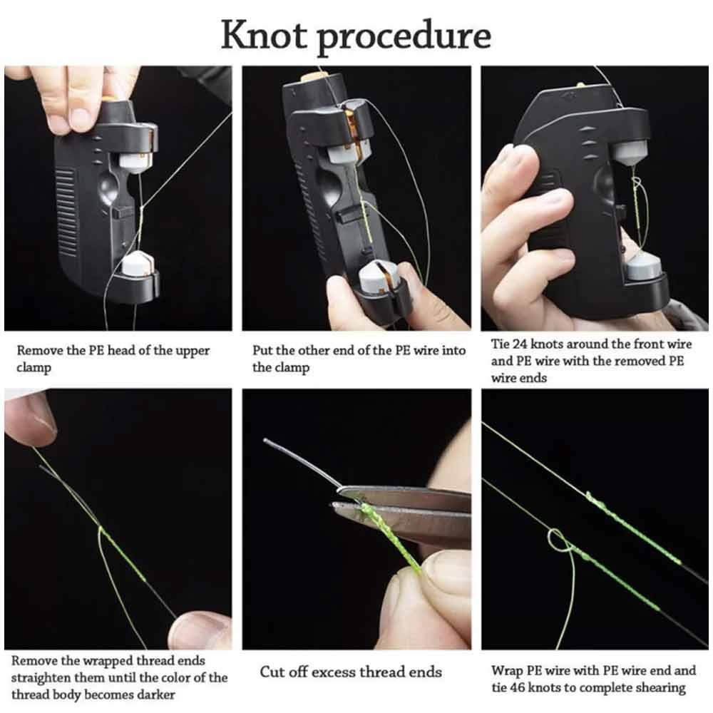 Electric Knotter GT/FG/PR Knot Knotting Machine Fishing Line Tools Bobbin Winder