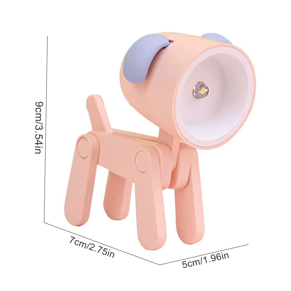 Cute Folding Animal Pet Light  Mini LED Night Light Cartoon Table Lamp Room Decor