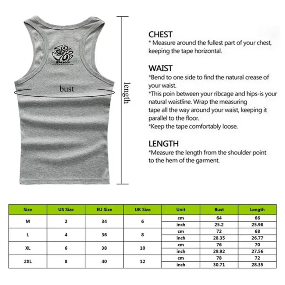 Men Print Vest Sleeveless Top Silm Fit Pullover Tee Shirt Breathing Vest