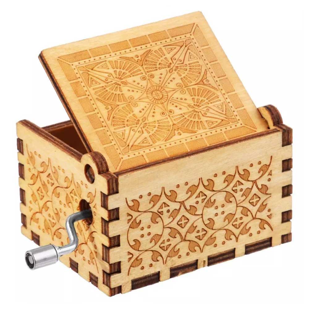 Gifts Hand-Cranked You are My Sunshine Music Box Musical Boxes Black Engraved