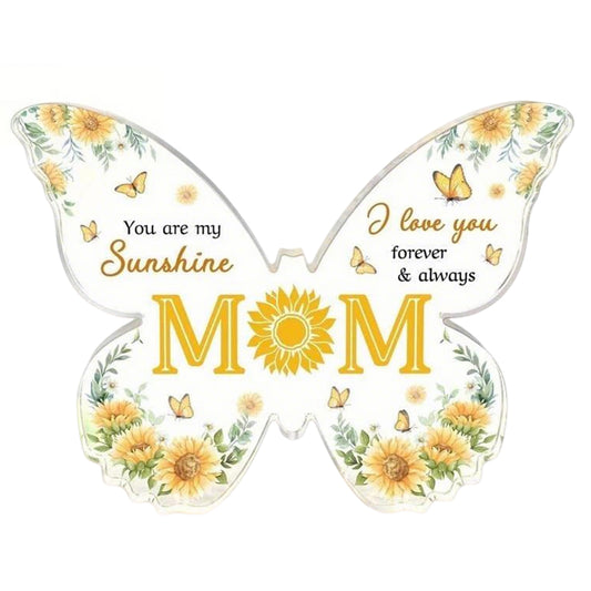 Butterfly Acrylic Plaque  for Mum  - Heartfelt Gift for Mother's Day & Christmas