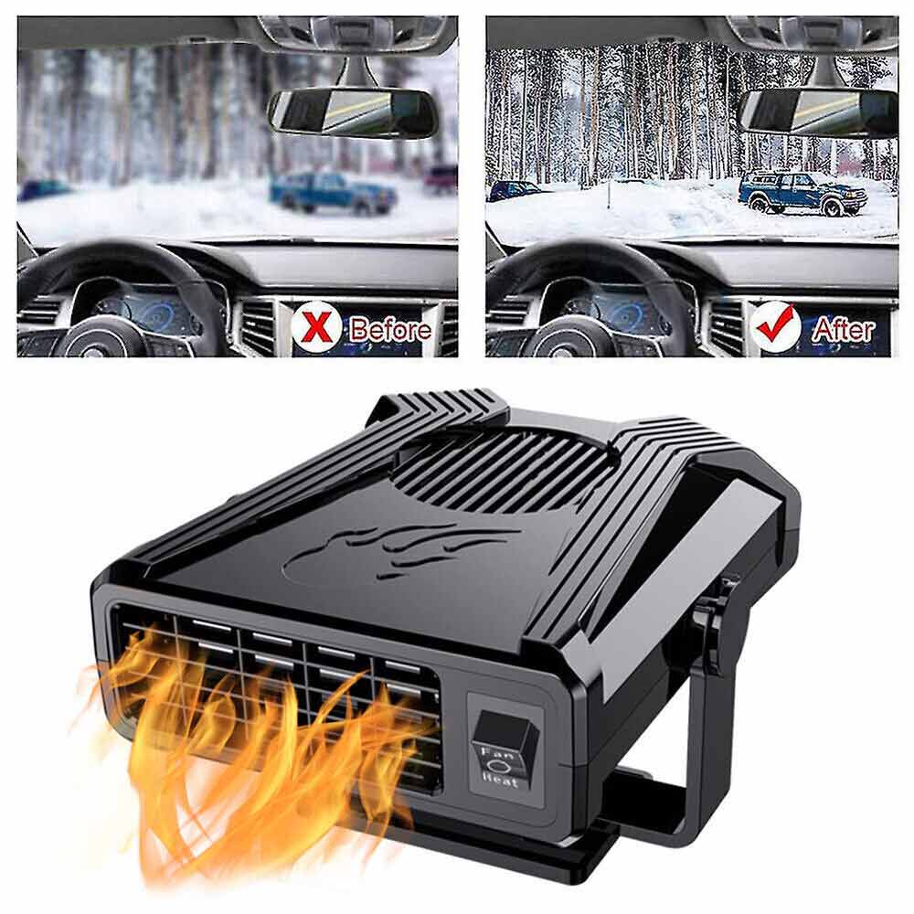 Portable 300W Electric Car Heater 12V DC Cooling Fan Defogger Defroster Demister