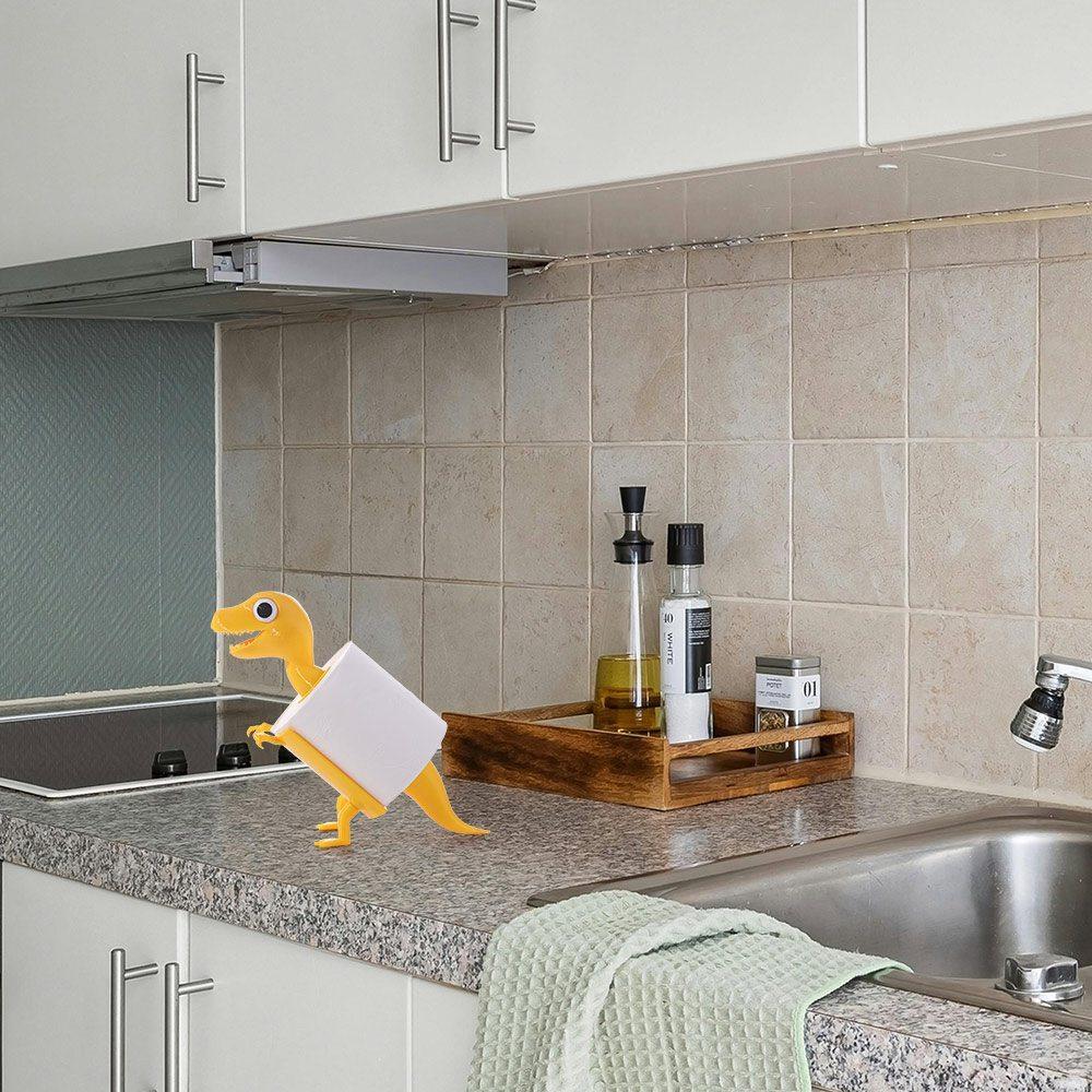 Dinosaur Shape Toilet Paper Holder Cartoon Tissue Storage Rack Paper Towel Stand