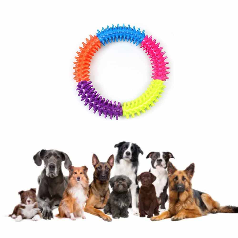 Puppy Dog Play and Training Chew Toy Dog Biting and Chew Ring Dog Dental Toy