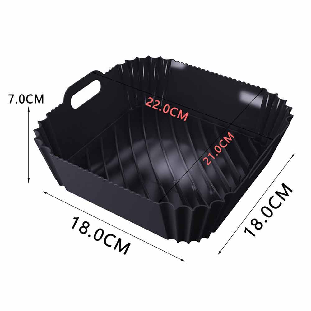 Air Fryer Silicone Pot Air Fryer Basket Liner Non-Stick Reusable Baking Tray