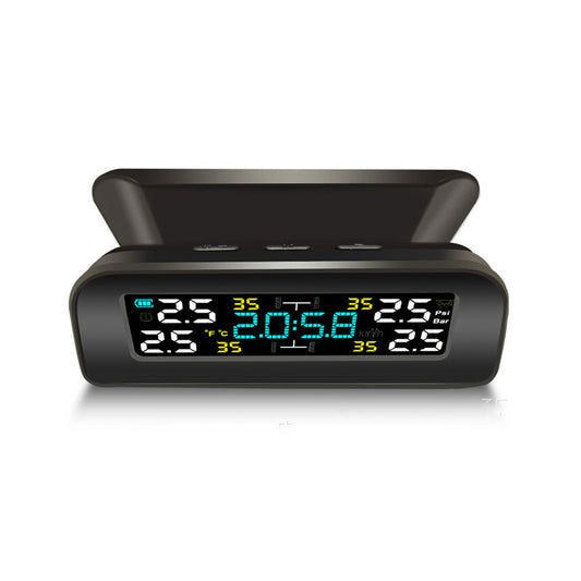 Solar Wireless Car TPMS Tyre Pressure Monitoring System + 4 External Sensors