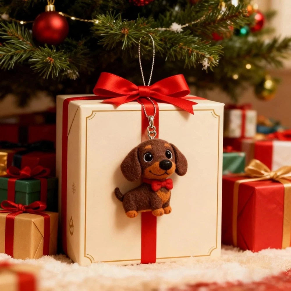 24-Day Dachshund Advent Calendar – Acrylic 2D Ornament Christmas Countdown