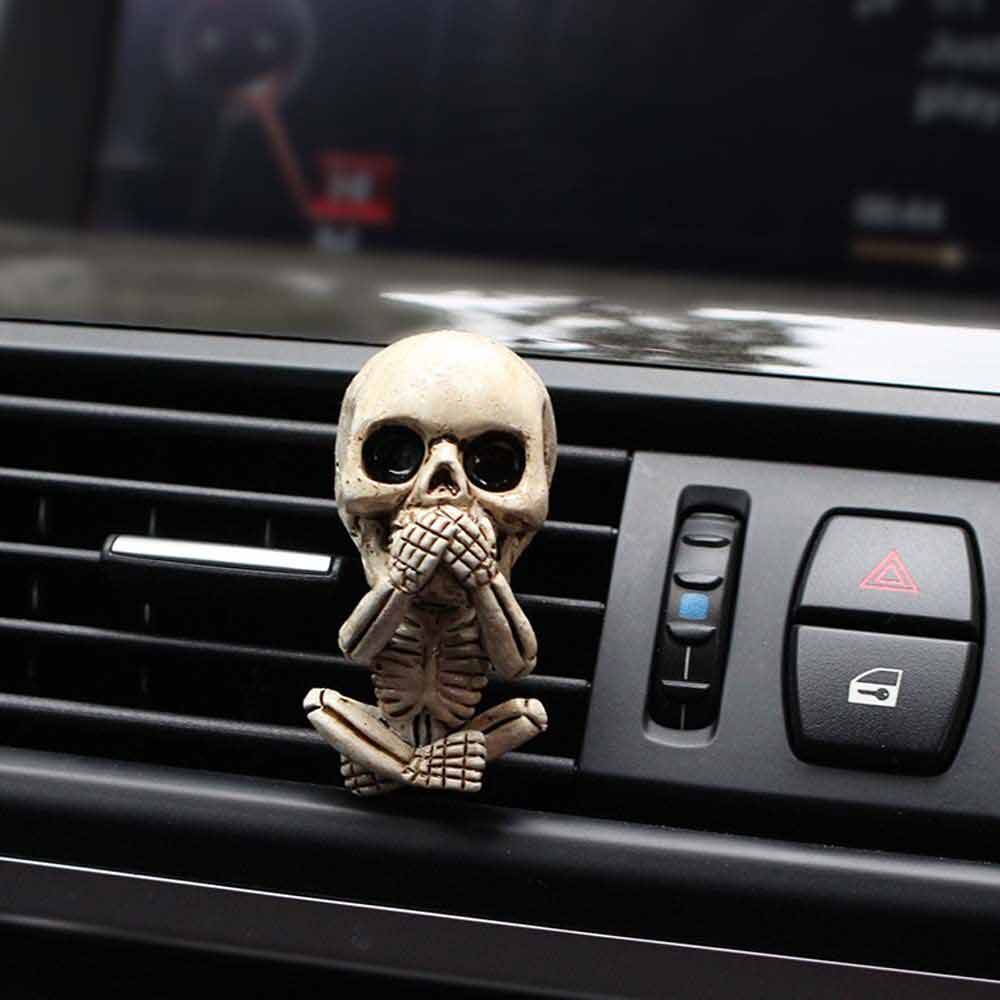 Resin Skull Auto Interior Decor Car Clip Vent Air Freshener Freshner Fragrance