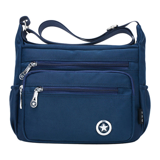 Multi Pockets Canvas Messenger Bag Handbag Cross Body Bags Shoulder Bag Women