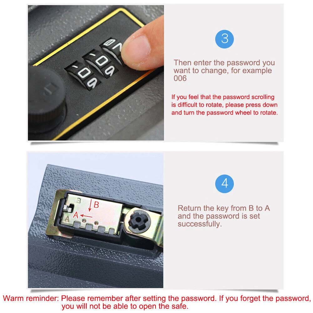 Portable Hidden Safe Book – Combination Lock Book Safe, Secret Storage Box (18cm)