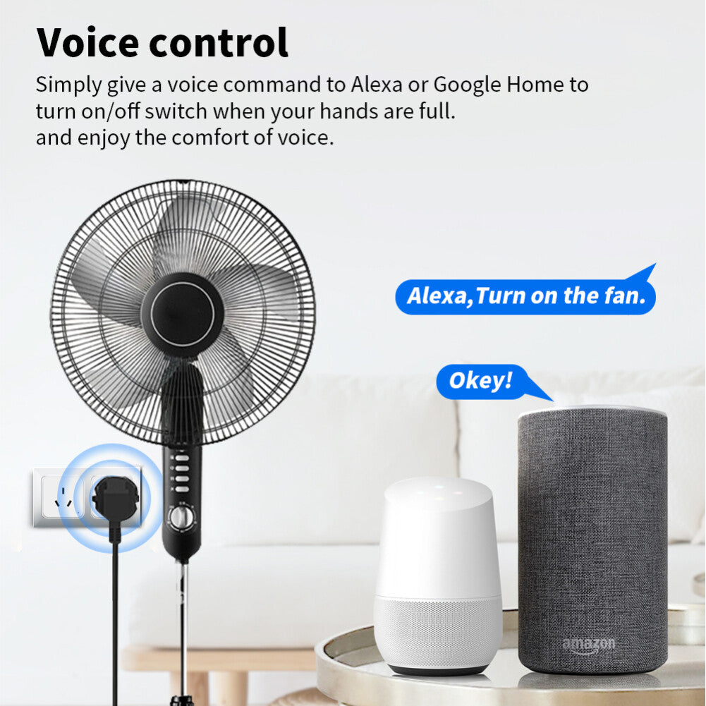 Tuya WiFi / Zigbee 16A Smart AU Socket Plug Voice Control for Alexa Google Home