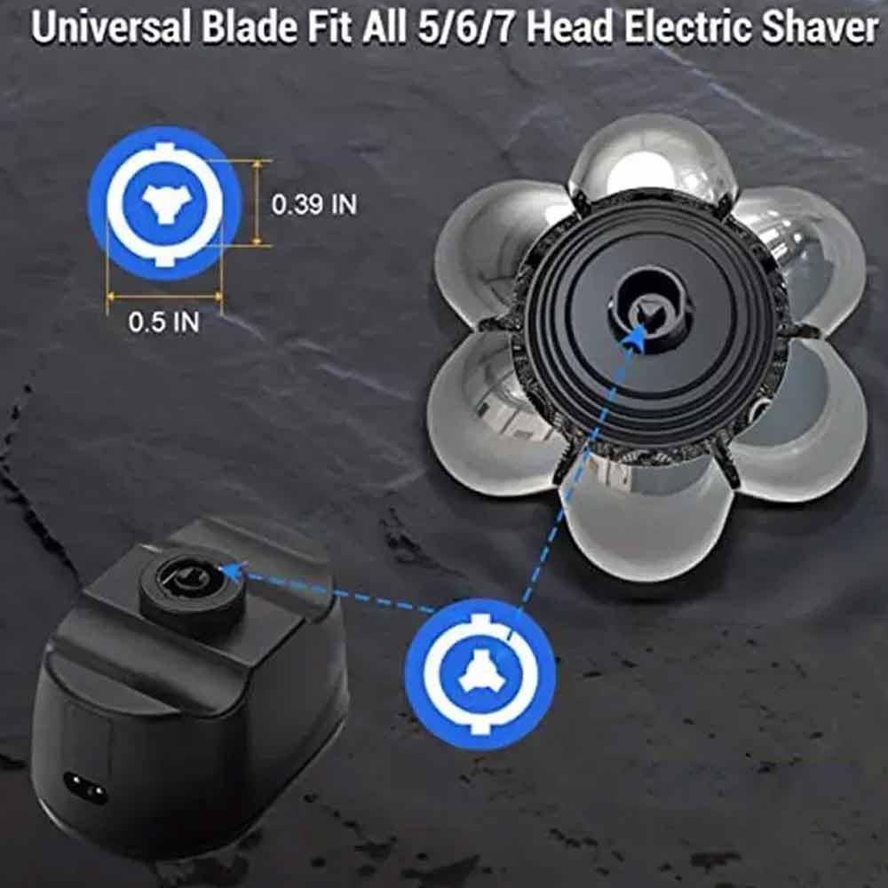 Mens 7 Blade Razor Replacement Shaving Heads Floating Washable Electric 7D Shave