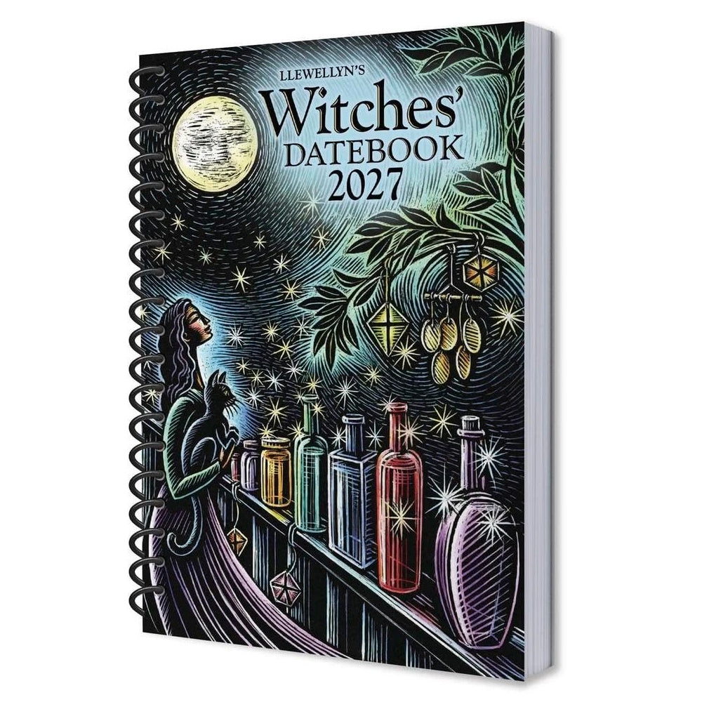2027 Witches' Themed Journal – Spiral Bound Datebook for Note-Taking & Gifts