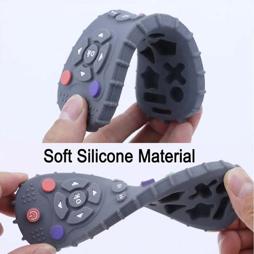 Baby Teething Toy TV Remote Control Shape Chew Toys Teether Silicone Soothe Toy
