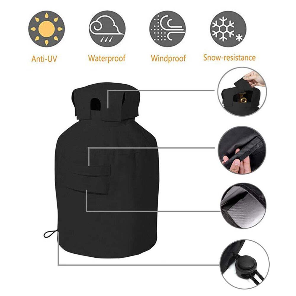 Propane Bottle Gas Tank Cover Outdoor Gas Stove Bag Waterproof UV Protection