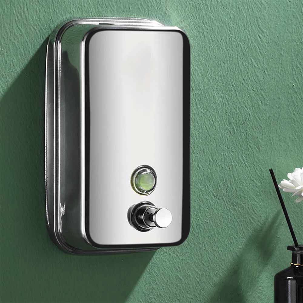 500ML Wall Mounted Stainless Steel Hand Soap Dispenser Bathroom Liquid Soap Dispenser