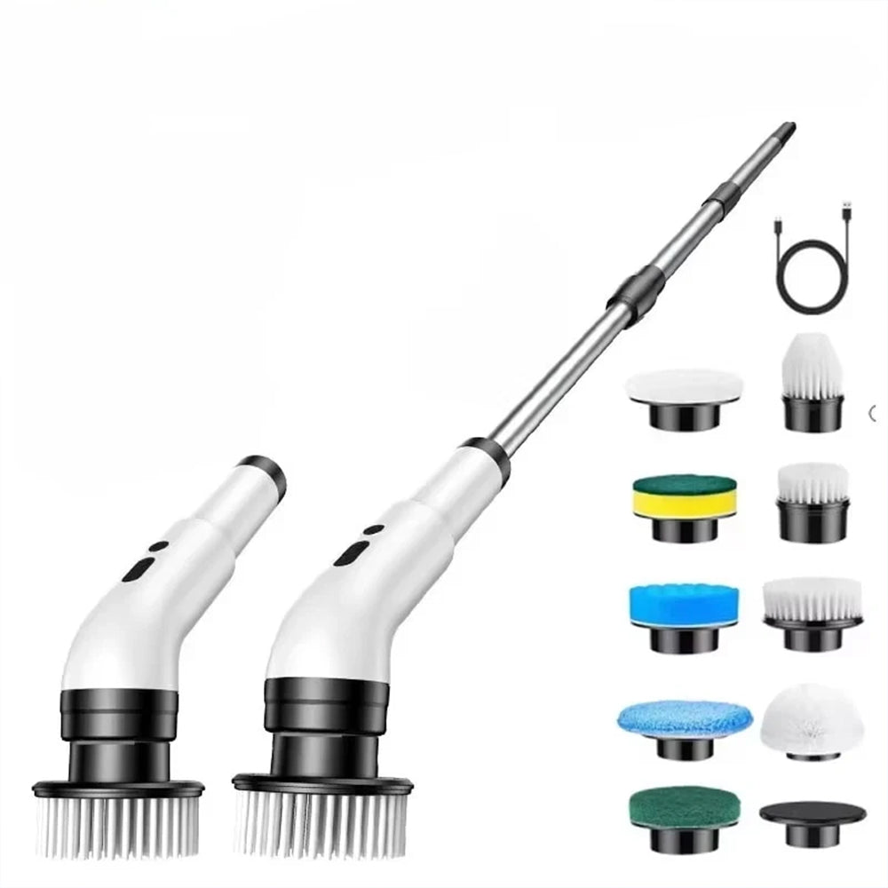 9-in-1 Electric Spin Scrubber - Cordless Cleaning Brush with Adjustable Handle