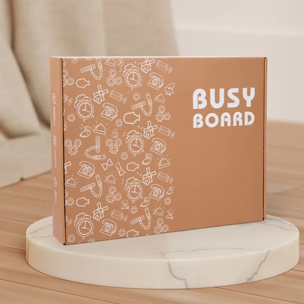Montessori Busy Board - Educational Fidget Sensory Activity Board for Early Development