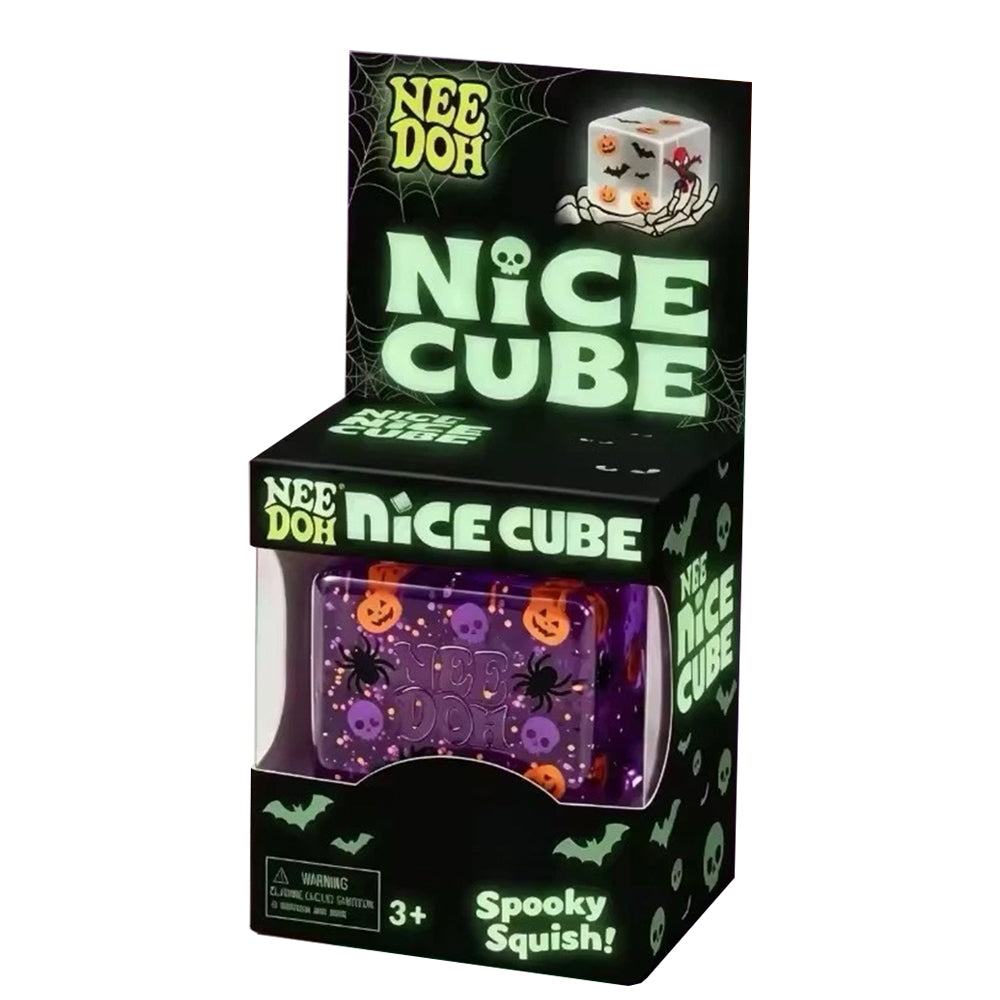 Halloween Squishy Cube Spooky Sensory Toy for Stress Relief