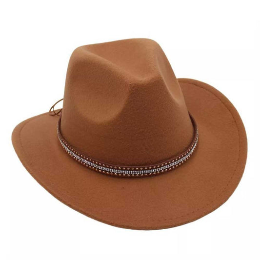 Western Cowboy Hat Women Men Wild-West Hats Cowgirl Cowboy Wide Brim Cap Hat