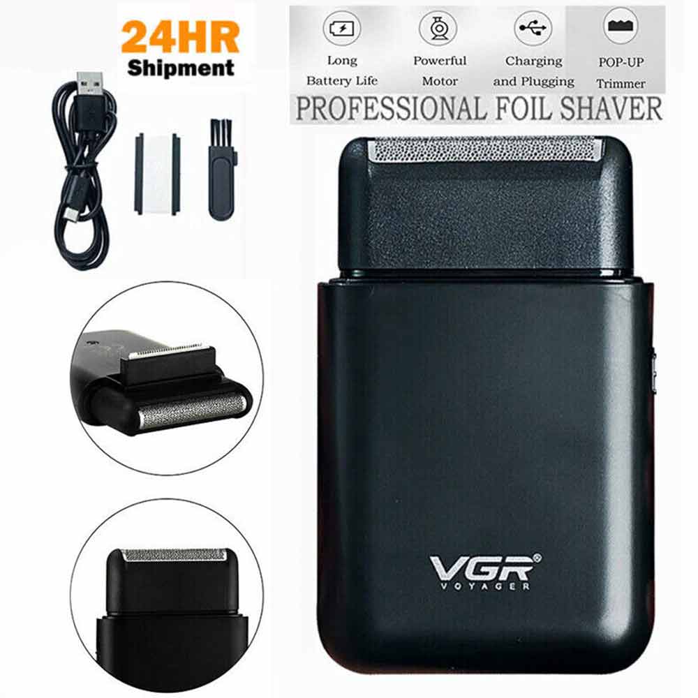 Portable Shaver Mens Small Electric Shaver Beard Trimmer Razor USB Rechargeable
