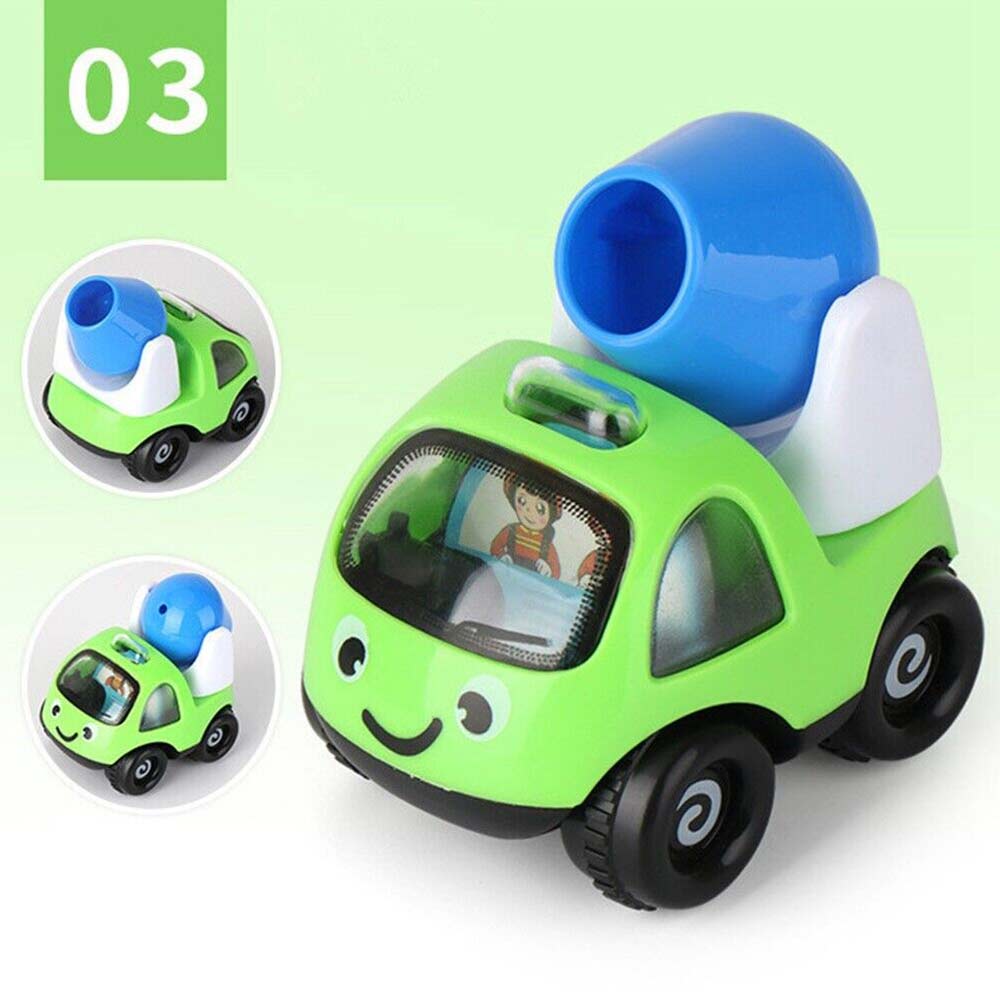 4Pcs Toy Gifts Cars Pull Back and Go Vehicles Set for Boys Toddler Kids Baby