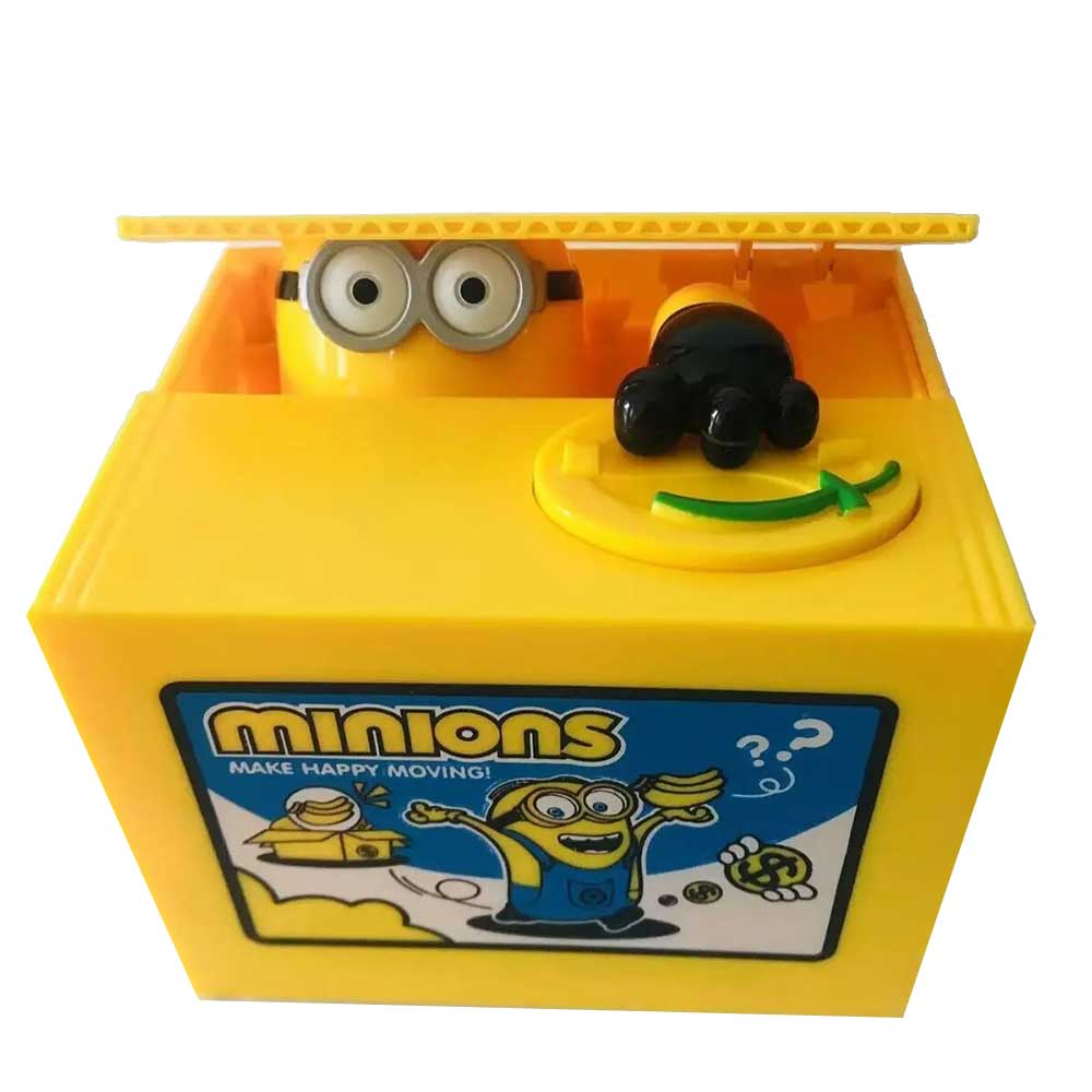 Automatic Minion Coin Bank - Electronic Money-Saving Box with Fun Sound Effects!