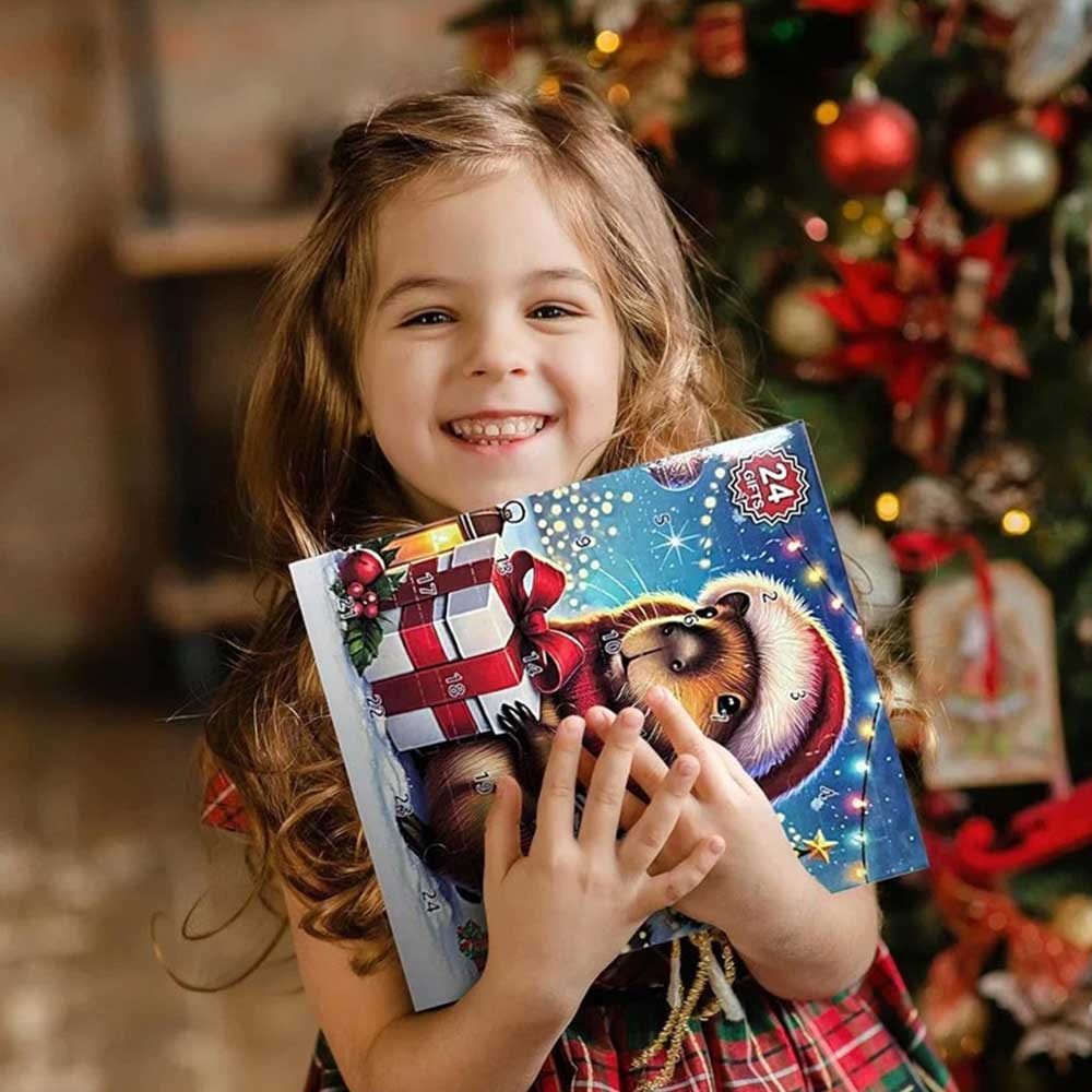 Capybara Countdown to Christmas 2025 - 24 Day Advent Calendar with Surprise Toys