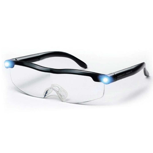 Mighty Sight 160% Magnifying Eyewear HD Glasses Unisex With LED Lights Glasses